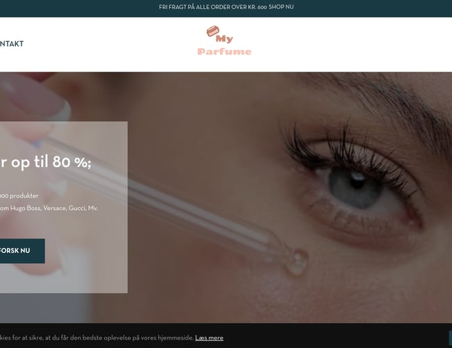  Dropshipping webshop - Myparfume.dk