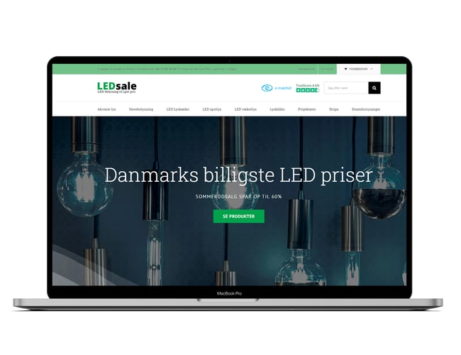 LED webshop  med stort lager 