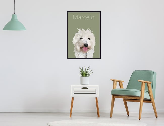 Tids- og ressourcesparsom plakatwebshop til kæledyrs - ÅTD omsætning: ca. 50.000 kr.