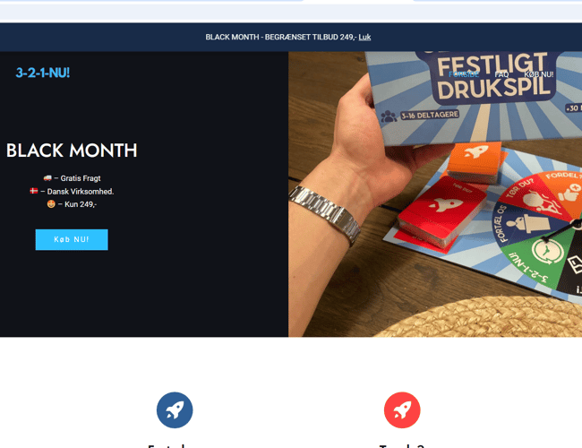 [NY PRIS] Drukspil webshop - eget produceret spil