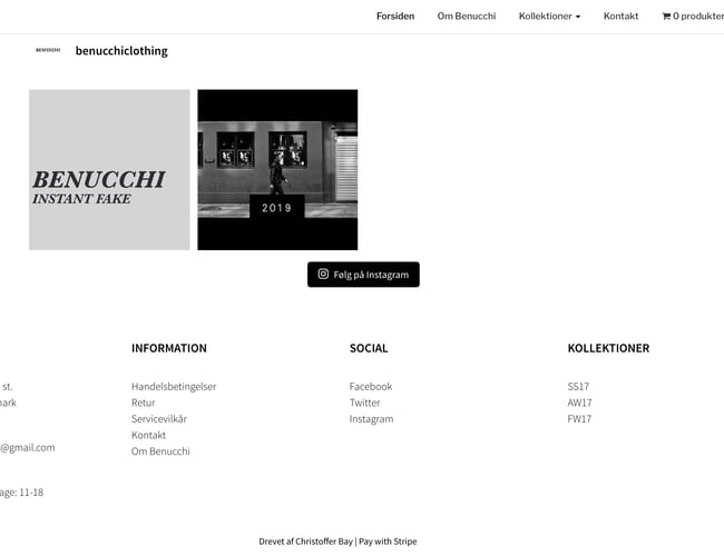 Kommende tøjmærke og smykkemærke - Benucchi.dk