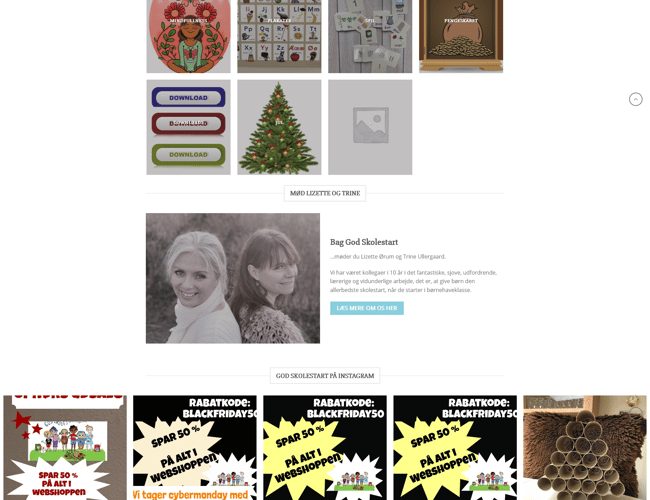 Webshop med salg af online produkter, skoletasker og læringsmaterialer til den gode skolestart