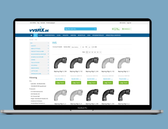 VVS webshop med +6.3 mill omsætning ÅTD - Resultat før skat: 717.268 kr.