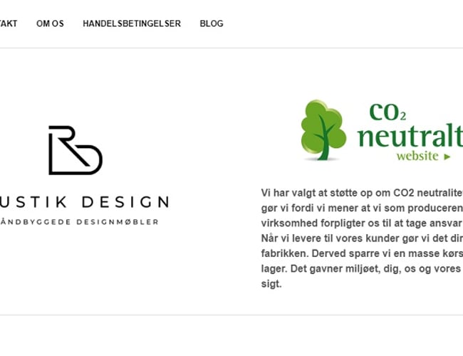 Dropshipping webshop med Danske Designmøbler - rustikdesign.dk 