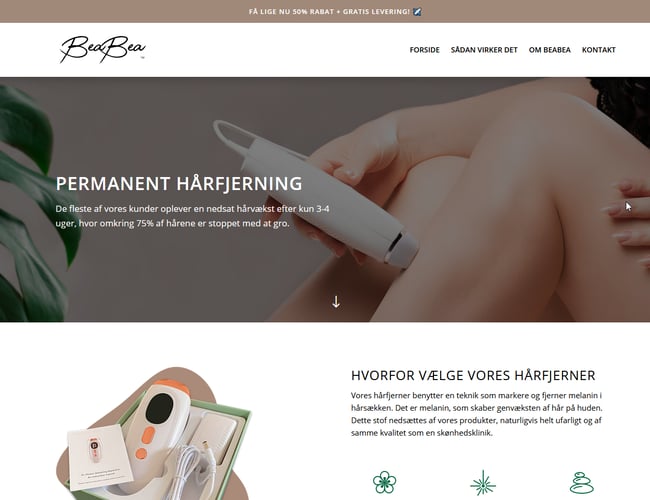 beabea.dk - Skønhedsprodukt webshop med hårfjernere