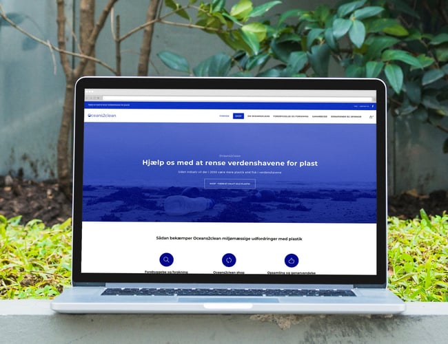 Oceans2clean - Nonprofitorganisation med formål at rense verdenshavene for plastikaffald.