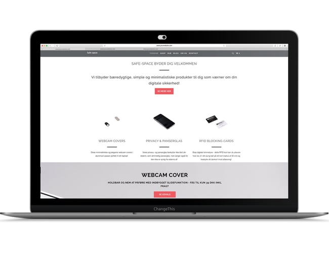 Webshop med salg af IT-sikkerhedsprodukter - Bevist Kvartalsomsætning på 50.000 kr i DK. 