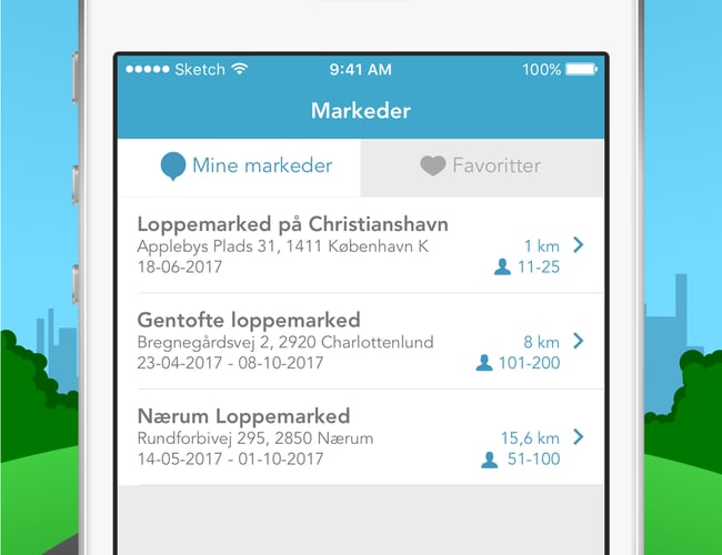 Fleap App - Sjov og bæredygtig app til loppemarkeder og genbrugsbutikker - mere end 14.000 downloads.