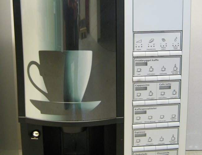 Salg og teknisk service på maskiner til kantiner og virksomheder