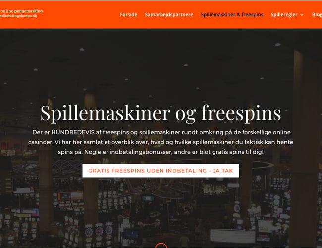 Komplet casino affiliatesite som har aftale med casinoer & et åbenlyst og godt domæne.