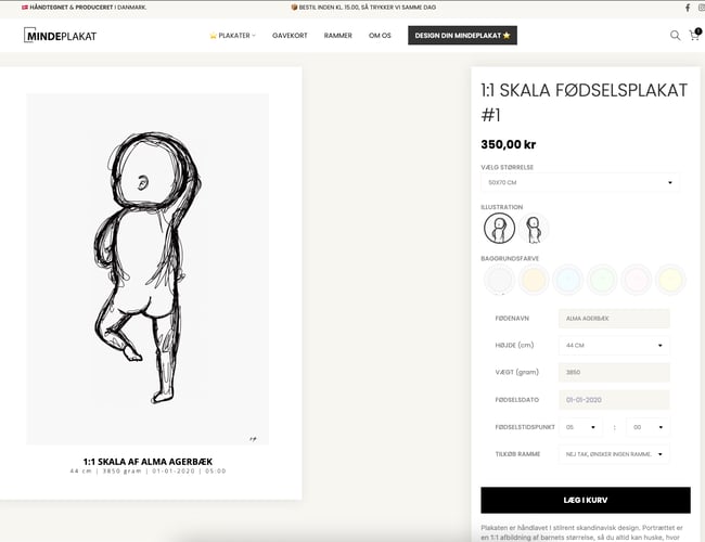 Dropshipping webshop med fokus på børneplakater