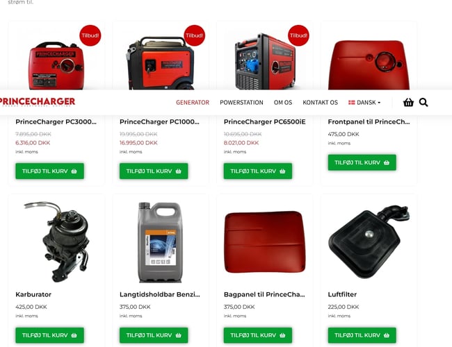 Nødstrøms/ generator virksomheden PrinceCharger sælges 