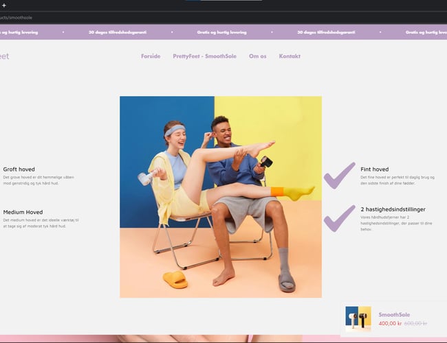 Køreklar webshop | Stort udviklingspotentiale | Indenfor kosmetik & personlig pleje