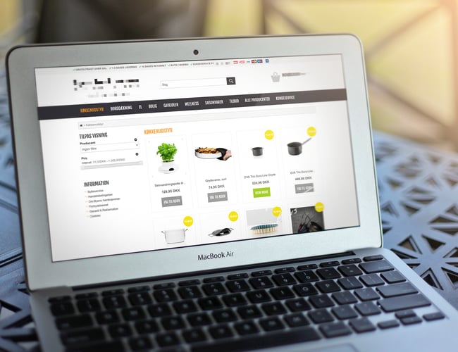 Flot webshop med gaveartikler/isenkræm