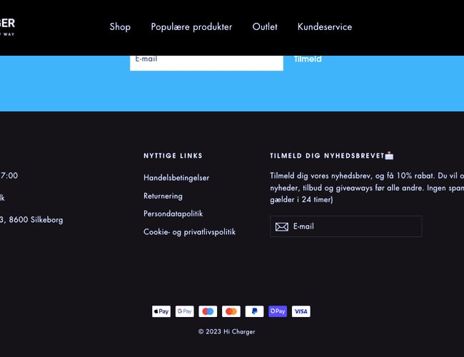 Dropshipping webshop med salg af trendy opladere!