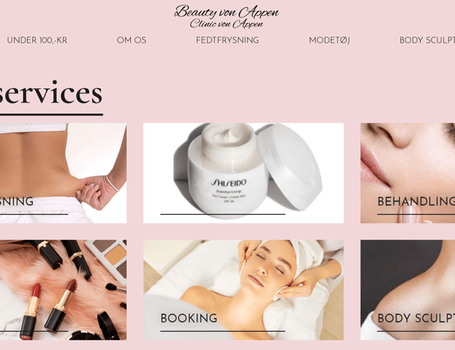  IGANGVÆRENDE WEBSHOP KOSMETIK & SKØNHEDSKLINIK