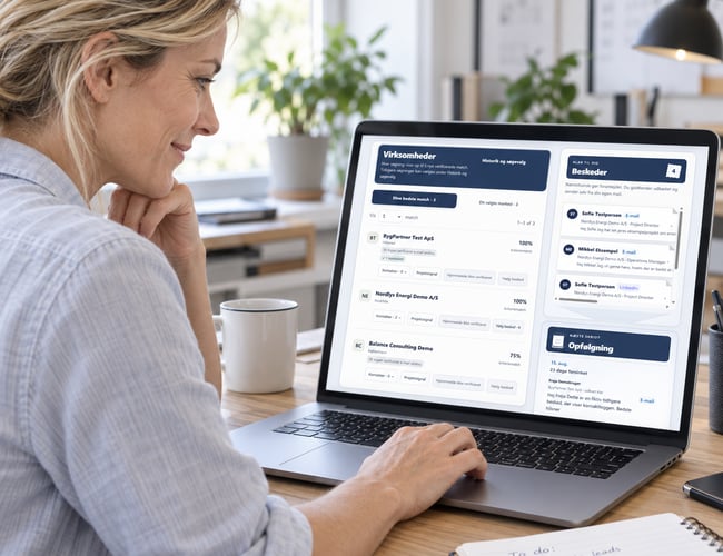 NæsteKunde – fungerende B2B-app med CVR-baseret kundesøgning