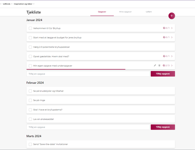 GoBryllup.dk - Kørerklar bryllupsplatform for kommende brudepar