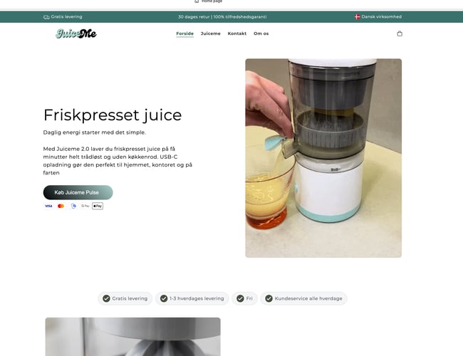 Køreklar webshop med stort potientale 