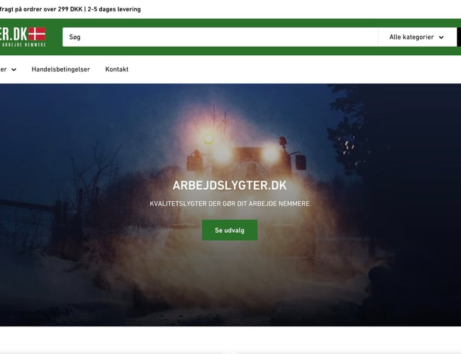 Niche webshop inden for LED arbejdsbelysning