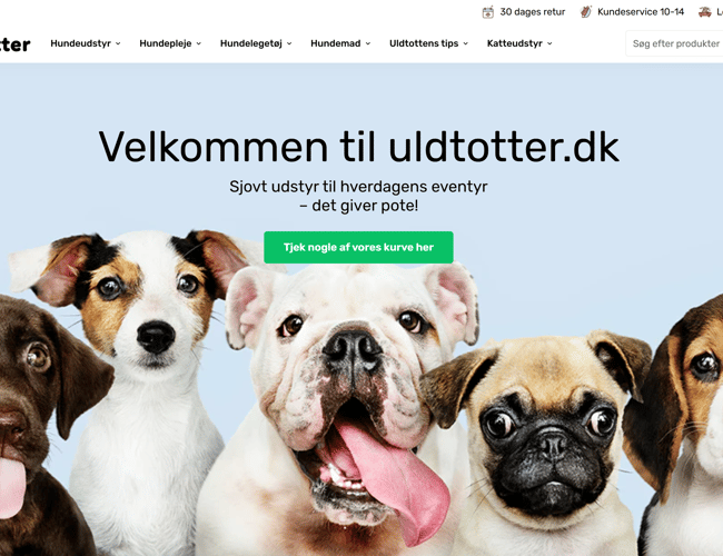 Nøgleklar webshop til salg