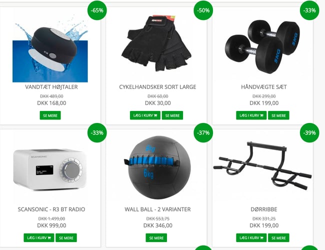 Tjengo.com - Webshop med salg af udstyrsvarer indenfor cykel, have, bolig/køkken m.m.