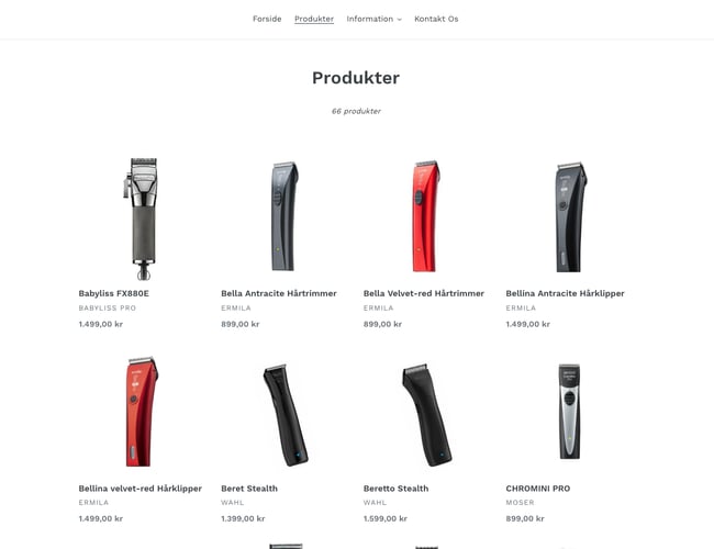 Hårtrimmere.dk - Dropshipping webshop god mulighed for ekstra indtjening