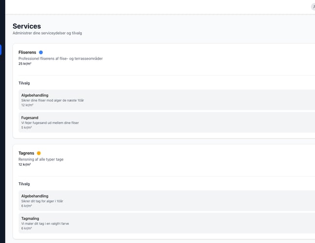 SkyQuote – SaaS til udendørs servicefirmaer (fliserens, tagrens, algebehandling mv.)  100% automatiseret opmåling, tilbud og fakturering – giver kunderne pris på få sekunder og øger salget!