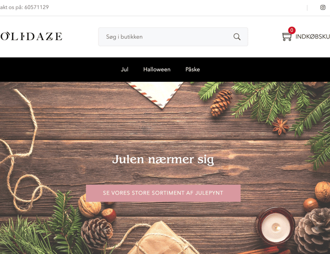Køreklar webshop med pynt til alle årstiderne - leverandører i EU