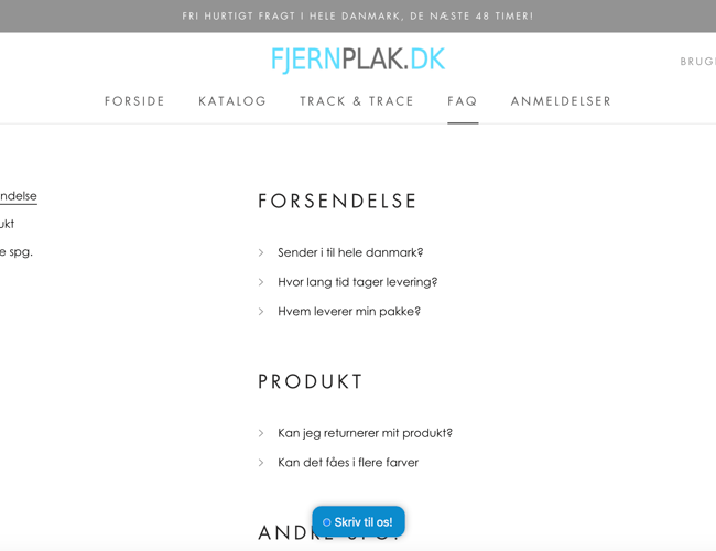 Dropshipping Webshop med salg af Plakfjerner.