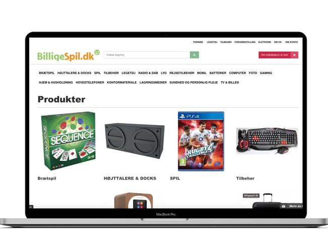 billigespil.dk til salg - En webshop i drift siden 2010 