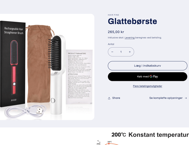 Køreklar dropshipping webshop - Hair Fine