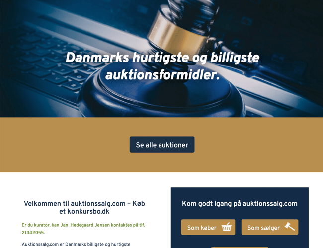 Portal med salg af konkursboer - Søger partner