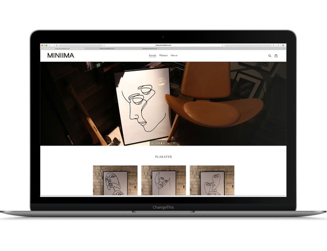Miniima.dk | Plakatbutik med gode samarbejdsaftaler | Solgt for ca. 12 ordrer
