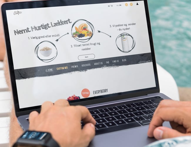 Bland-selv morgenmad webbutik til salg! - www.blanddet.dk