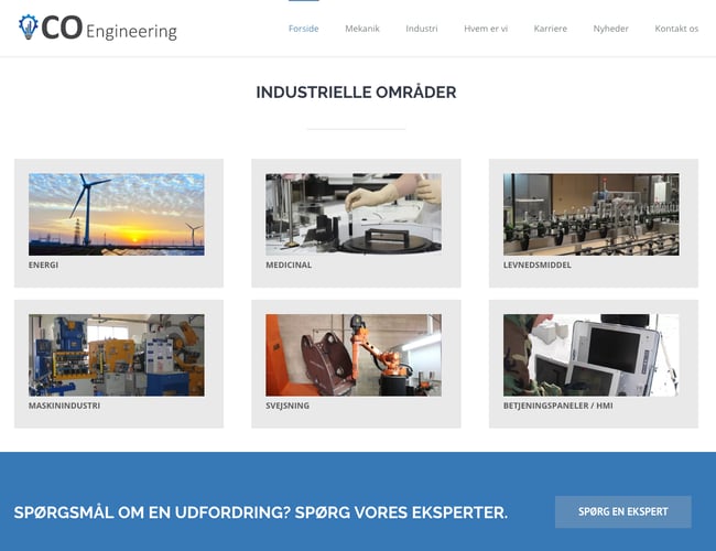 Coengineering.dk -Konsulent firma hjemmeside til overtagelse. - Wordpress