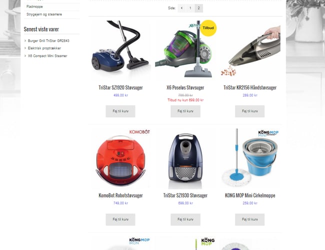 Webshop med dropshipping integration, god omsætning og godt domæne