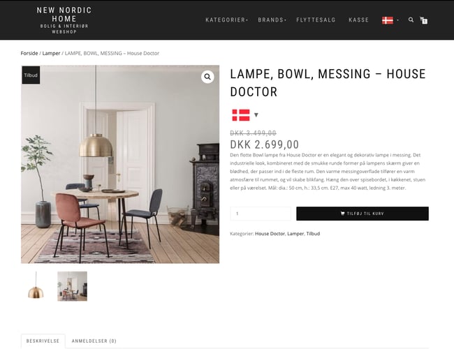 Fuldt etableret bolig og interiør webshop med fantastiske opstart. - Dækningsgrad på ca. 30%. 