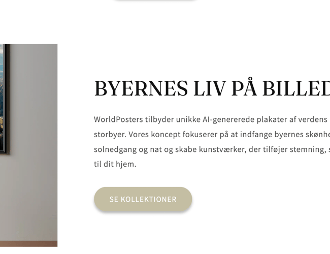 Dropshipping butik med salg af unikke plakater