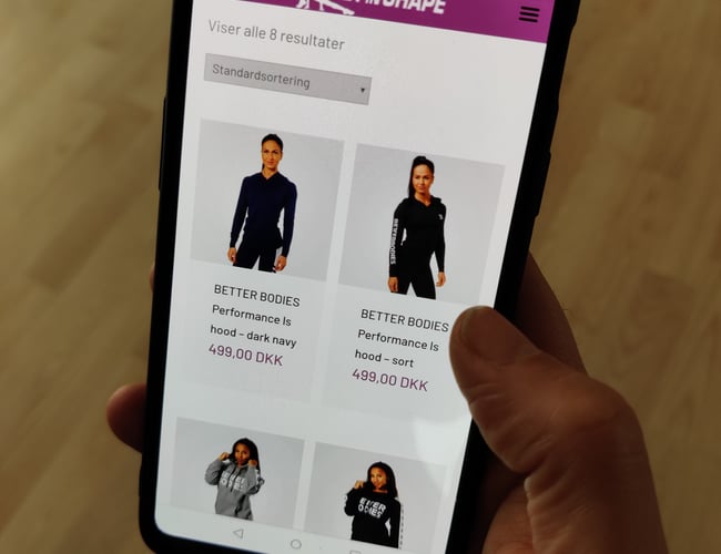 getinshape.dk - Webshop med fitnesstøj til kvinder