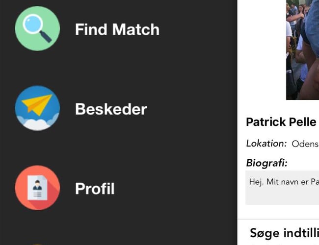 iOS app - Swipe koncept (Som Tinder, SimplyJob, Heaps, etc.)
