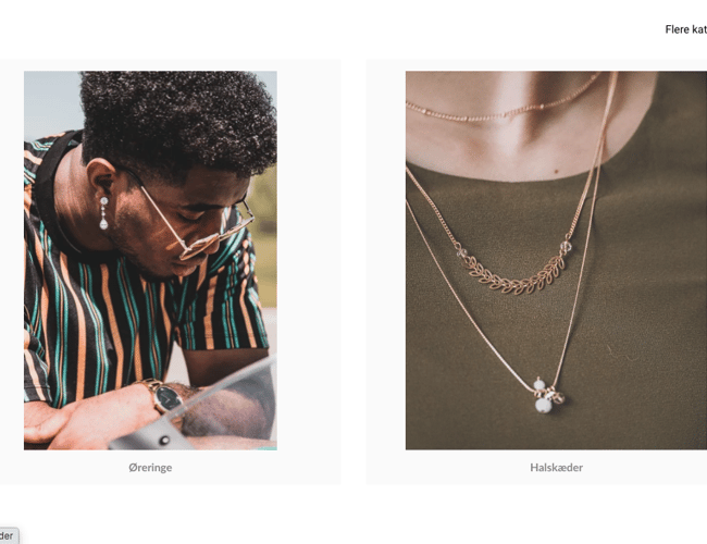 Unik køreklar dropshipping hjemmeside med smykker - dansk leverandør
