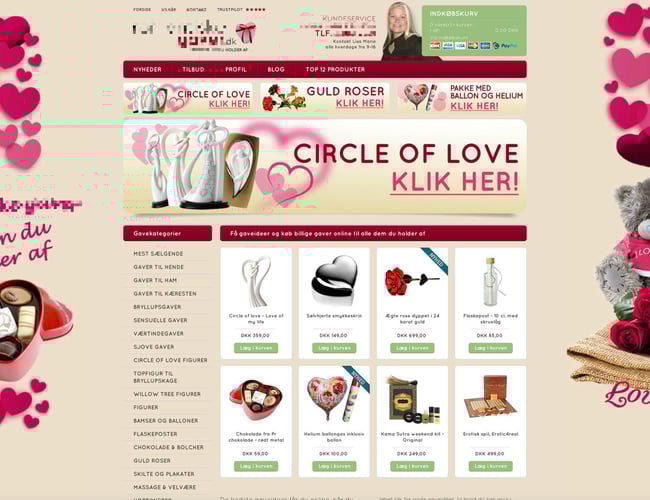 Webshop med stor fast kundekreds