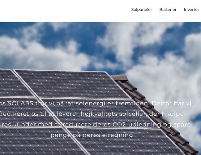 Solcelle virksomhed 