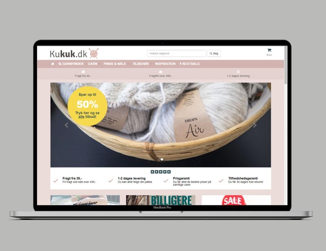 Veldrevet WebShop indenfor garn & tilbehør sælges - Overskud før skat: 365.000 DKK