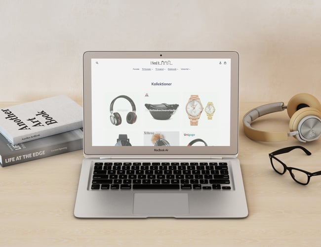 Perfekt starter dropshipping webshop - salg af tøj, gadgets og accessories