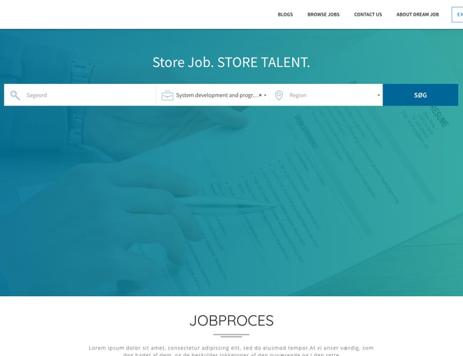 IT webportal med mange muligheder inden for HR forretning til salg