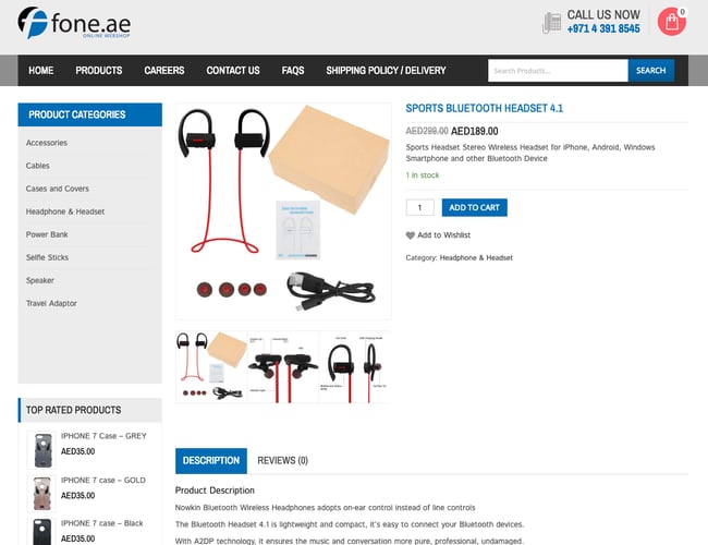 FONE.AE - Mobil webshop med tilbehør i Dubai - Overskud på 21.000kr. i 2018