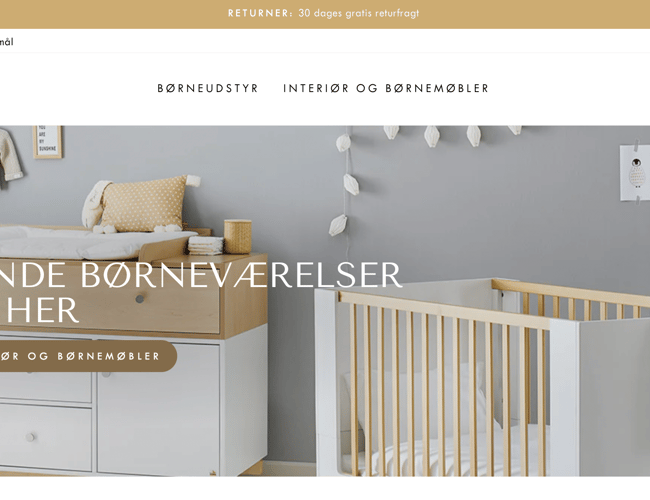 Dropshipping butik med salg af kvalitetsbaby-børne udstyr