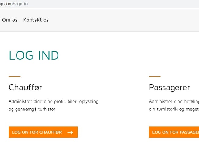 Samkørsel & Levering App - Ligner Uber eller Mover til salg